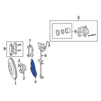 Dodge OE - Front Right Brake Dust Shield