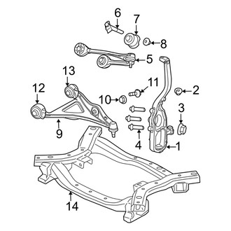 Dodge OE - Front Suspension - Suspension Components (AWD)