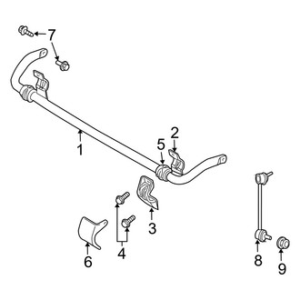 Dodge OE - Front Suspension - Stabilizer Bar & Components (RWD)