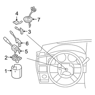 Dodge OE - Steering Column - Shroud, Switches & Levers