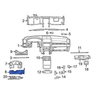 Dodge OE - Instrument Panel Knee Bolster