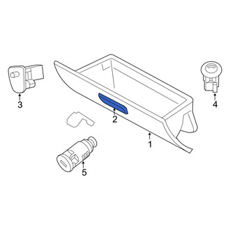 Dodge OE - Front Glove Box Latch