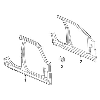 Dodge OE - Pillars, Rocker & Floor - Aperture Panel