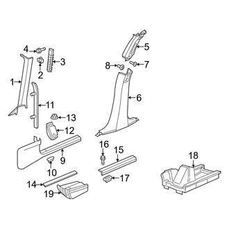 Dodge OE - Pillars, Rocker & Floor - Interior Trim