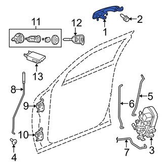 Dodge OE - Rear Right Outer Exterior Door Handle