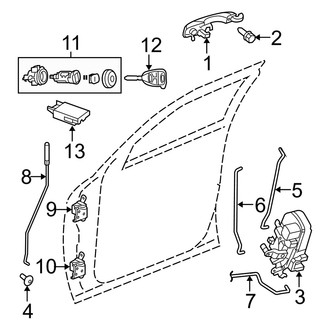 Dodge OE - Front Door - Lock & Hardware