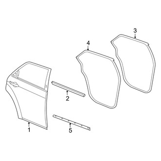Dodge OE - Rear Door - Door & Components