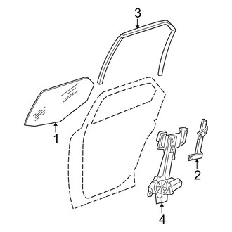 Dodge OE - Rear Door - Glass & Hardware