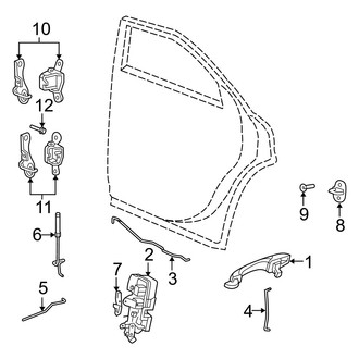 Dodge OE - Rear Door - Lock & Hardware