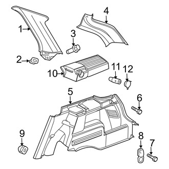 Dodge OE - Quarter Panel - Interior Trim