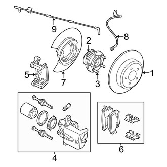 Dodge OE - Rear Suspension - Brake Components