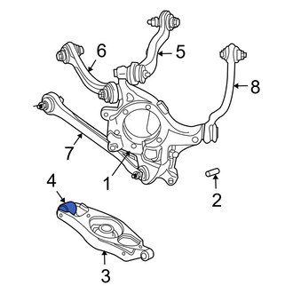Dodge OE - Front Lower Rearward Suspension Control Arm Bushing