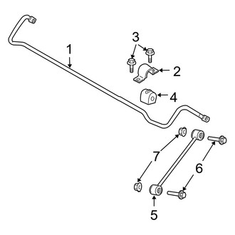 Dodge OE - Rear Suspension - Stabilizer Bar & Components