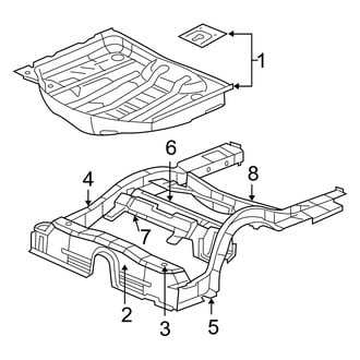 Dodge OE - Rear Body & Floor - Floor & Rails