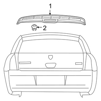 Dodge OE - Lift Gate - Spoiler