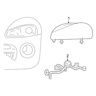 Dodge OE - Front Lamps - Headlamp Components