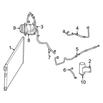 Dodge OE - Air Conditioner & Heater - Condenser, Compressor & Lines