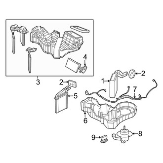 Dodge OE - Air Conditioner & Heater - Evaporator & Heater Components