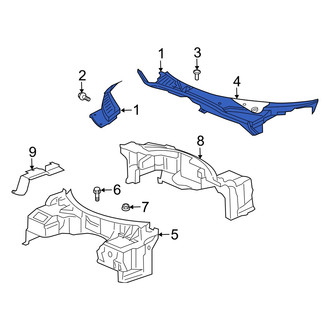 Dodge OE - Right Cowl Cover