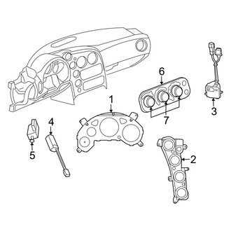 Dodge OE - Instrument Panel - Cluster & Switches
