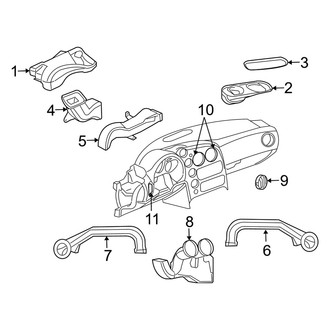 Dodge OE - Instrument Panel - Ducts