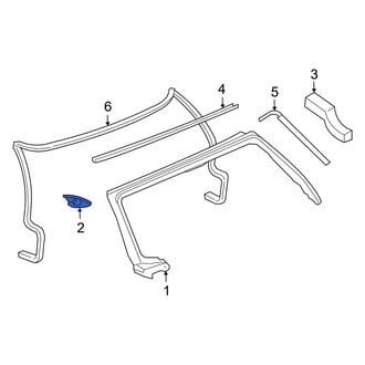 Dodge OE - Left Convertible Top Frame Guide