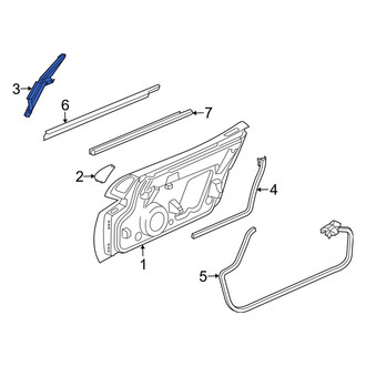 Dodge OE - Front Left Window Channel