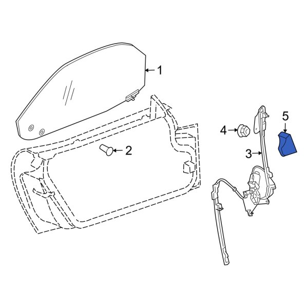 Dodge OE 5029626AA Window Regulator Bracket