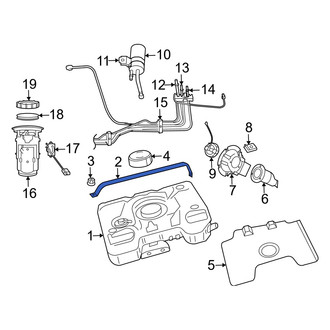 Dodge OE - Fuel Tank Strap