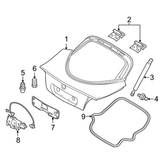 Dodge OE - Lift Gate - Gate & Hardware (Coupe)