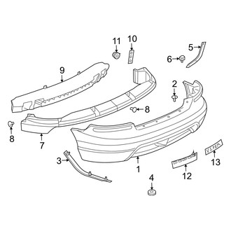 Dodge OE - Rear Bumper - Bumper & Components