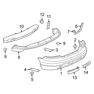 Dodge OE - Rear Bumper - Bumper & Components (Coupe)