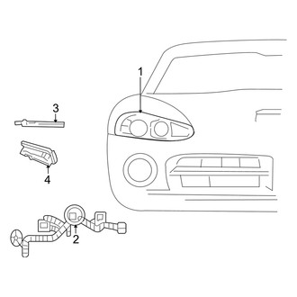 Dodge OE - Front Lamps - Headlamp Components