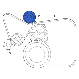 Dodge OE - Accessory Drive Belt Idler Pulley
