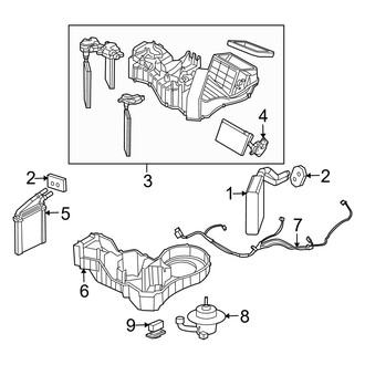 Dodge OE - Air Conditioner & Heater - Evaporator & Heater Components
