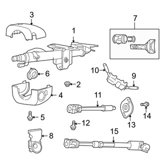 Dodge OE - Steering Column - Shaft & Internal Components