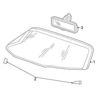 Dodge OE - Windshield - Glass