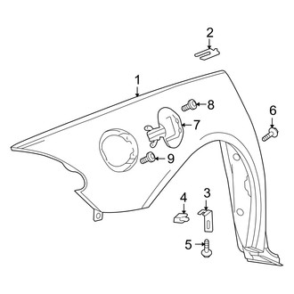 Dodge OE - Quarter Panel & Components (SRT-10 / SRT-10 ACR Coupe)