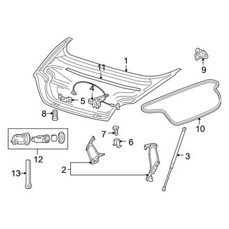 Dodge OE - Trunk Lid - Lid & Components (Convertible)