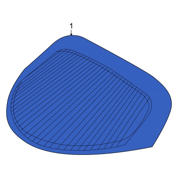 Dodge OE 5030041AF Rear Liftgate Glass