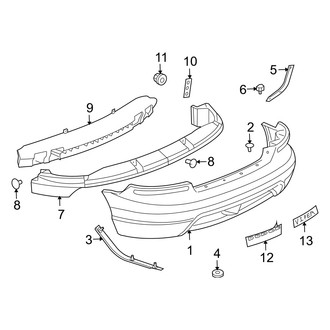 Dodge OE - Rear Bumper - Bumper & Components (Convertible)