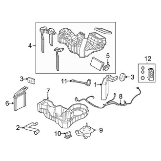 Dodge OE - Air Conditioner & Heater - Evaporator & Heater Components