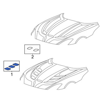 Dodge OE - Front Left Forward Hood Vent