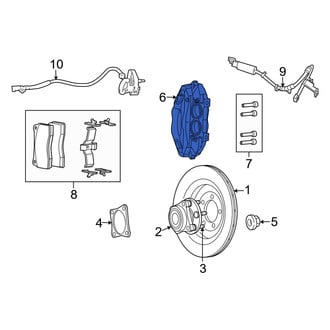 Dodge OE - Rear Left Disc Brake Caliper