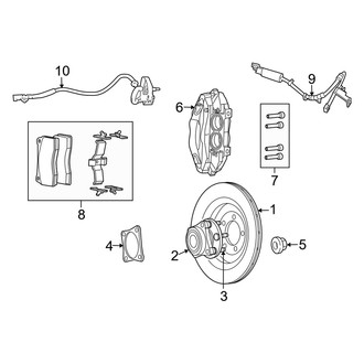 Dodge OE - Front Suspension - Brake Components
