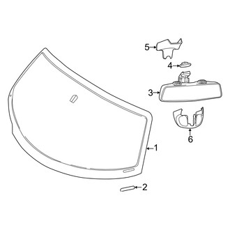 Dodge OE - Windshield - Glass
