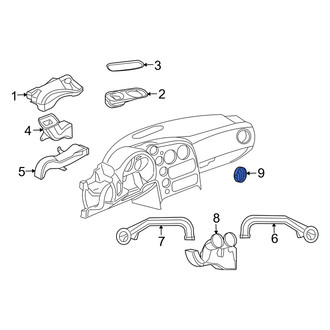 Dodge OE - Dashboard Air Vent