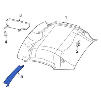 Dodge OE - Front Right Body A-Pillar Trim Panel