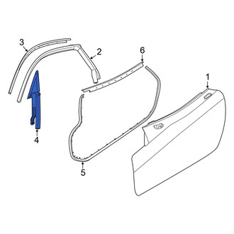 Dodge OE - Front Left Window Channel