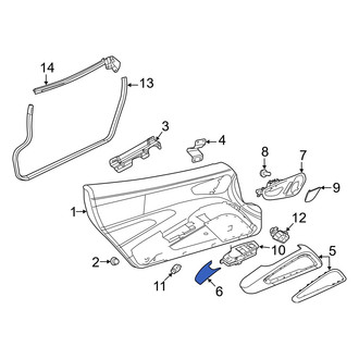 Dodge OE - Front Left Door Window Switch Bezel
